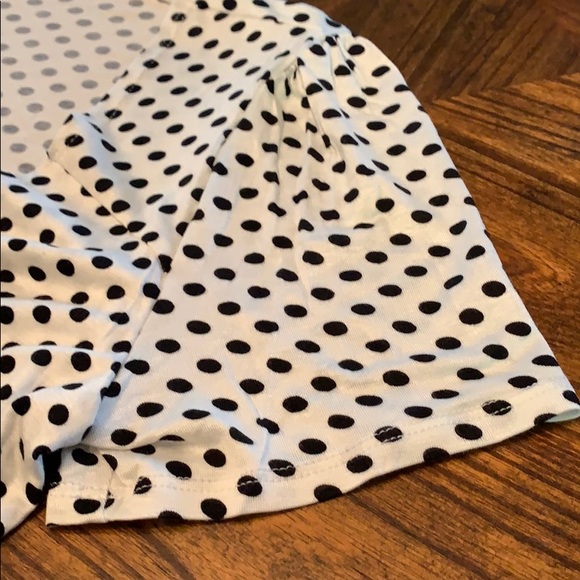 Plus Size Polka Dot Tie Front Mini Dress - Picture 6 of 6